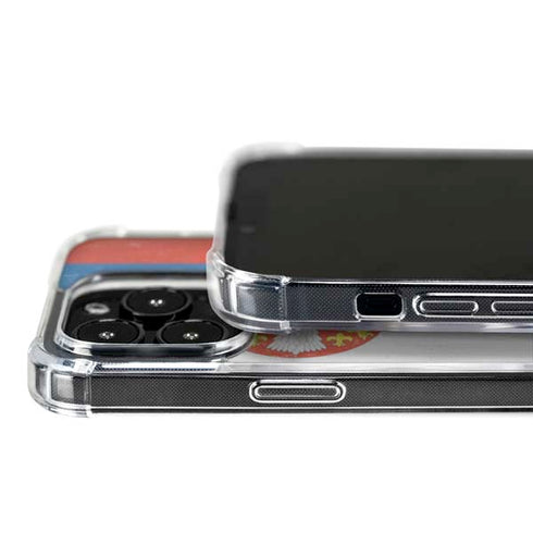 Serbia Flag Distressed iPhone 16 Pro MagSafe Case